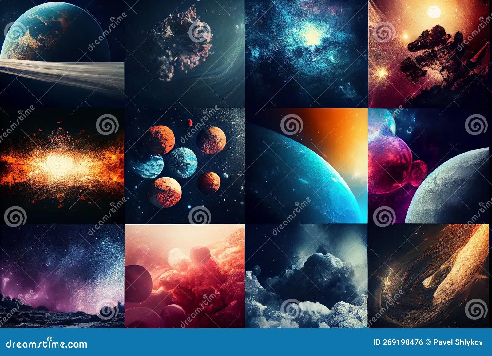 collage de imagenes del universo - Cómo elaborar un collage de imágenes