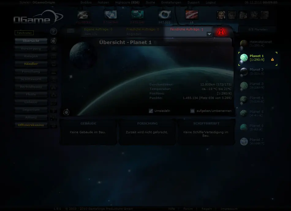 borrar universo ogame - Cómo elimino mi cuenta en Ogame