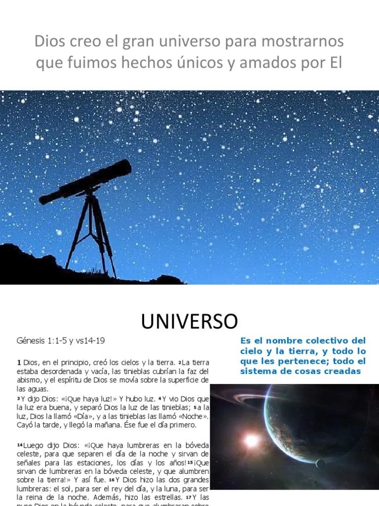 como creo dios el universo - Cómo hizo Dios el universo