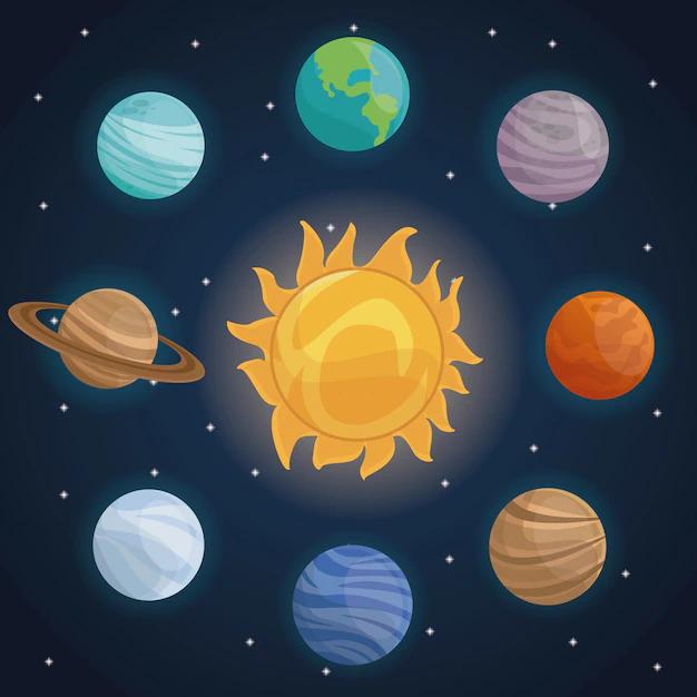 coloreados los fondos del universo planetas - Cómo obtuvieron los colores los planetas