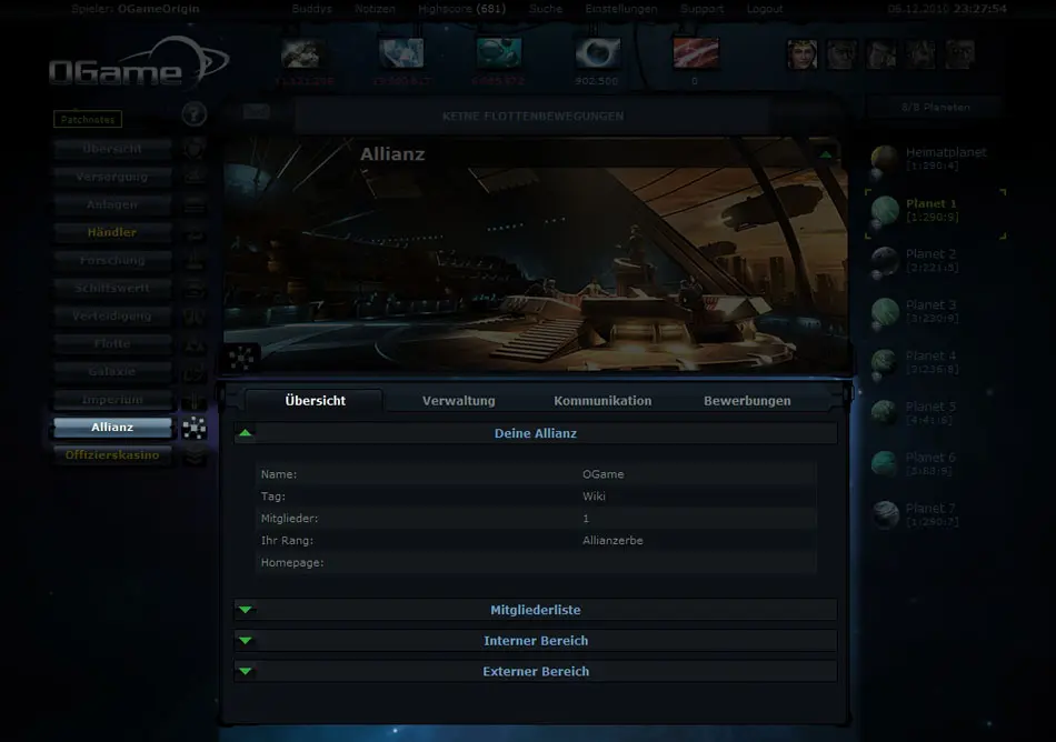 como abandonar un universo en ogame - Cómo poner vacaciones en OGame