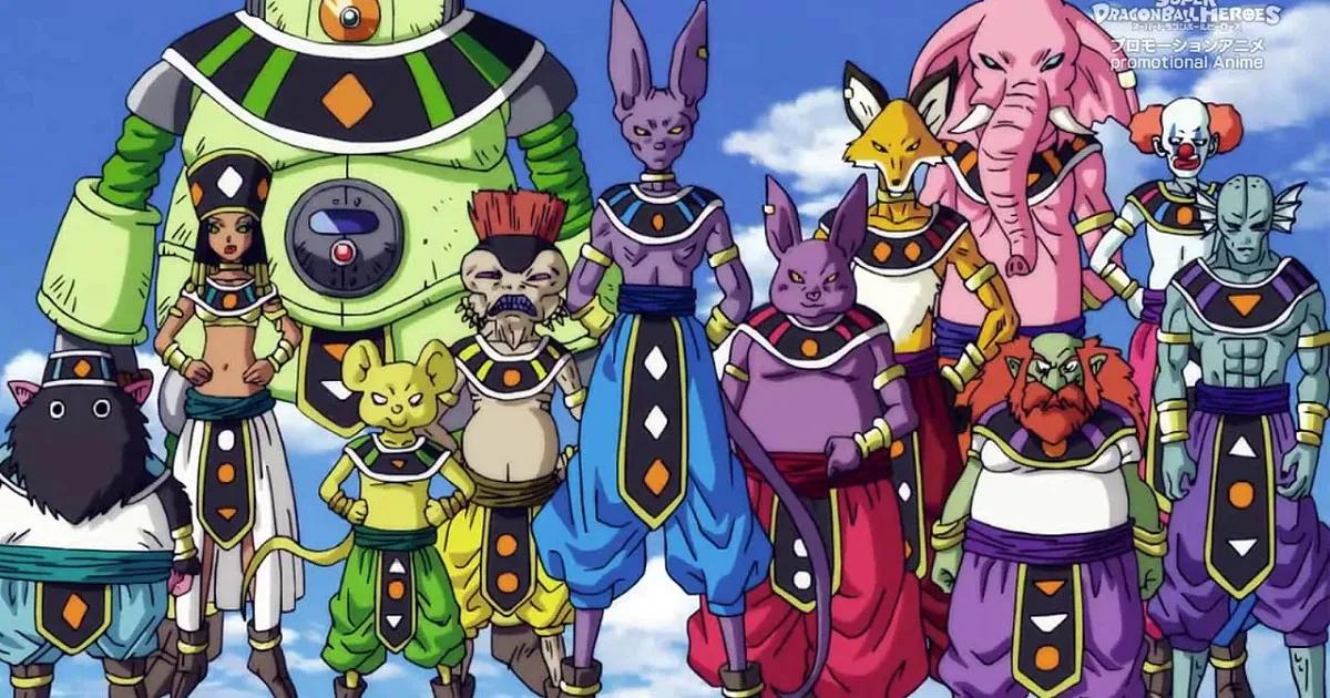 dioses dela destruccion por universo - Cómo se llaman los 12 Dioses de la destrucción