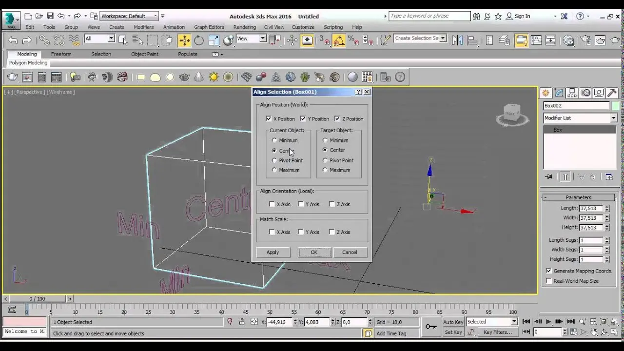 eds max alinear un objeto con el universo - Cómo voltear un objeto en 3ds Max