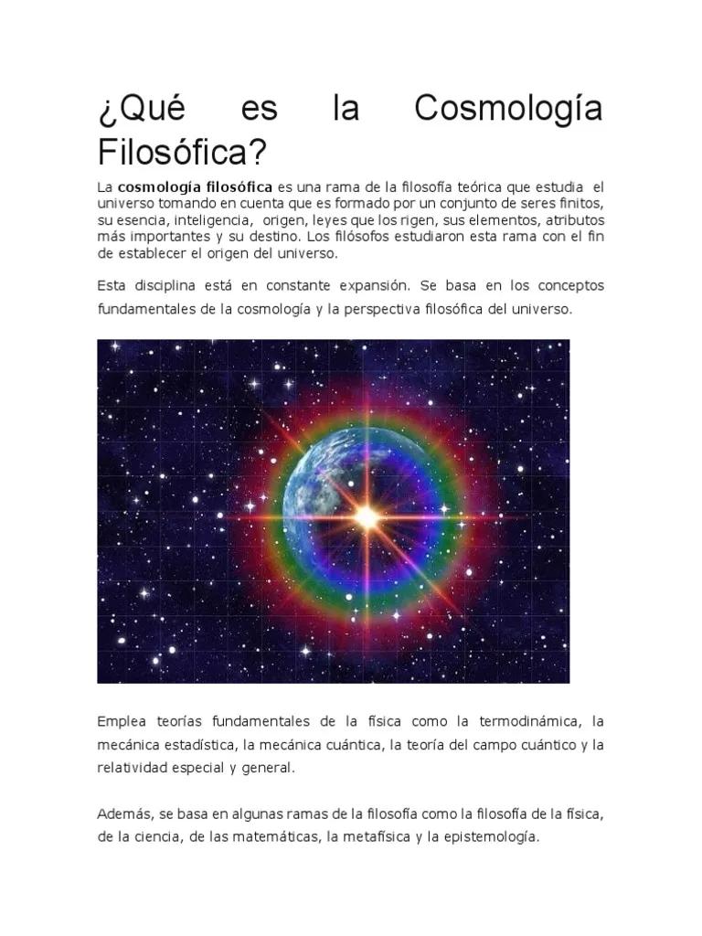 concepto del universo de la filosofía contemporánea - Cuál es el elemento más importante para la filosofía contemporánea