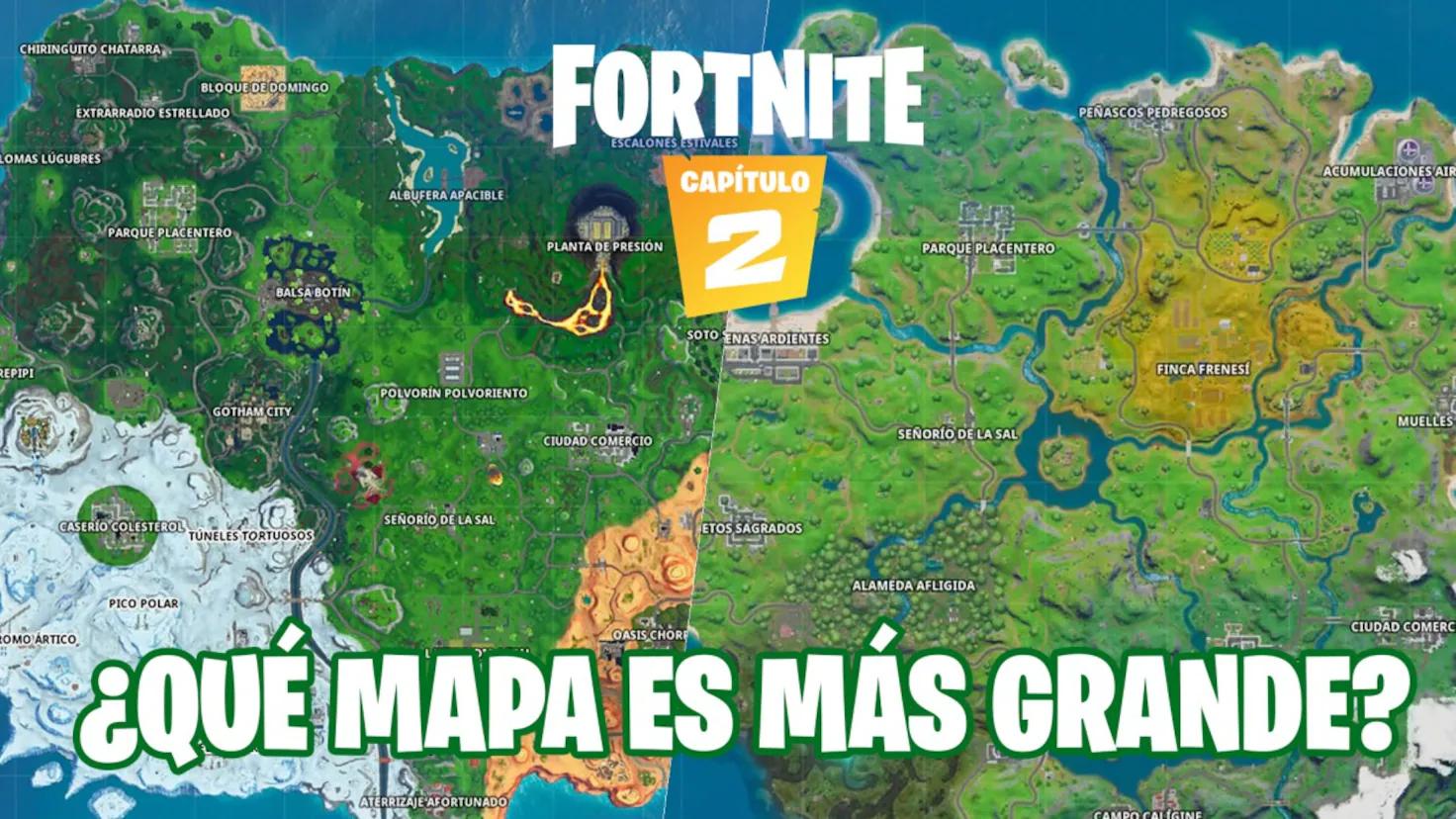 del mapa de fortnite mas facil del universo - Cuánto mide el mapa del capítulo 1 de Fortnite