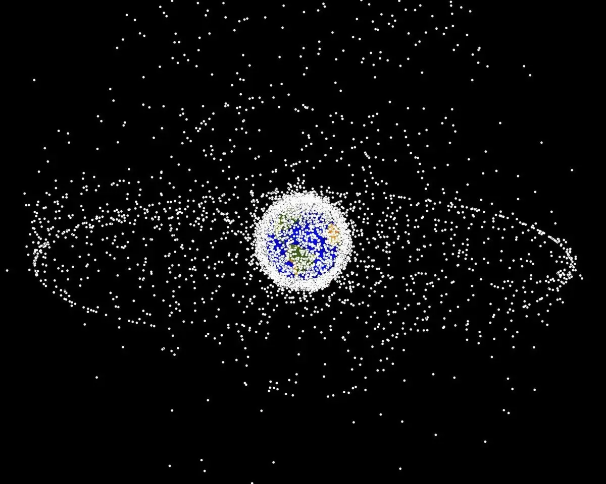 basura en el universo - Qué cantidad de basura hay en el espacio