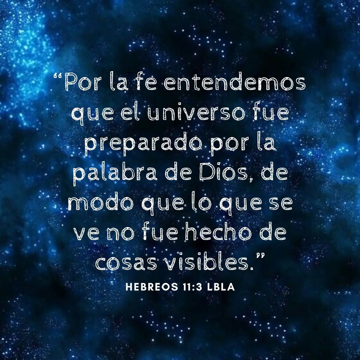 el universo fue creado por la palabra de dios - Qué dice en Hebreos 11 3
