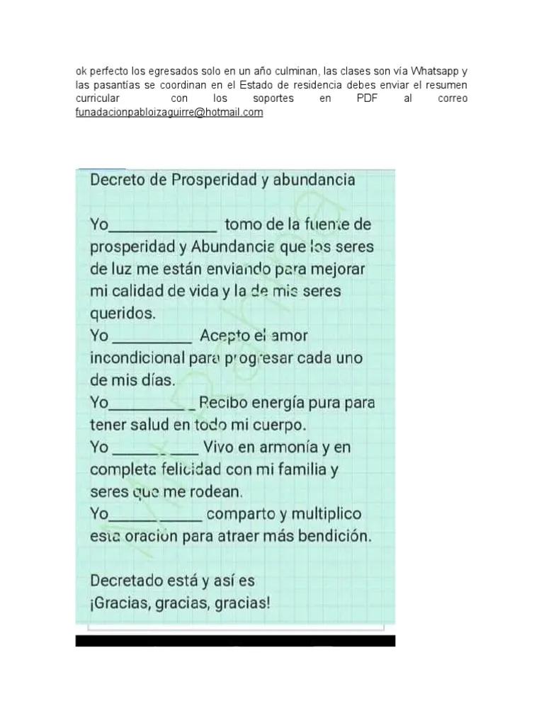 ejemplos de decretos al universo - Qué es un decreto en el mundo espiritual
