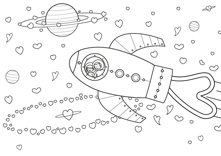 dibujos del universo para colorear - Que hay en el universo para niños