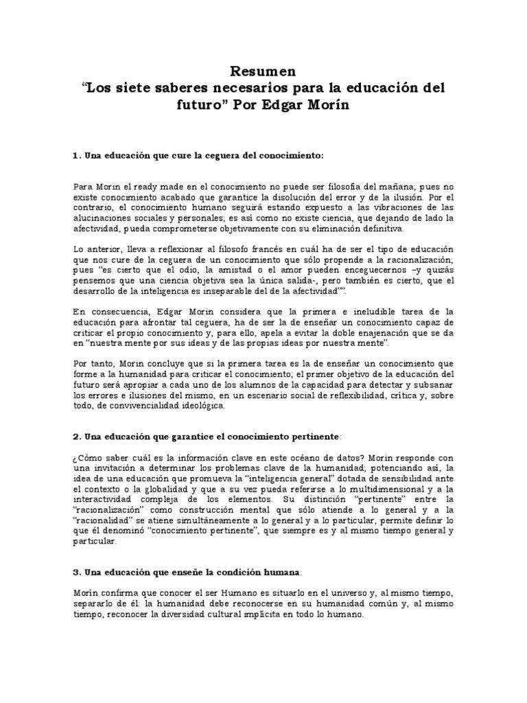 edgar morin universo resumen - Que nos enseña Edgar Morin