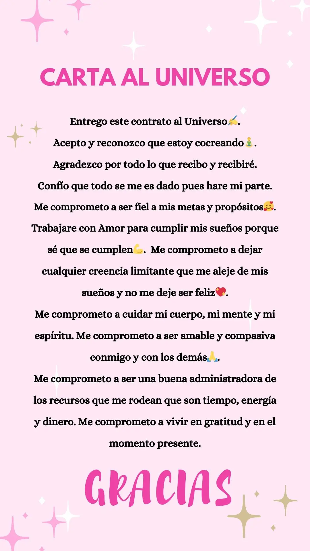 carta al universo pasos - Qué pasos tiene la carta